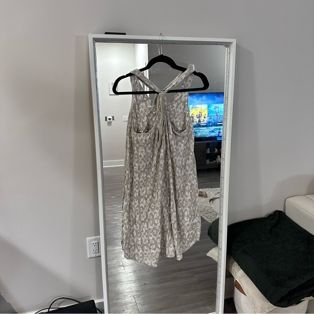 3/$20⚡️Freedom Trail By Kyodan Leopard Animal Print Knee Length High Low Dress - Picture 8 of 13